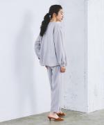 WOOLライクツイル　テーパードパンツ