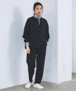 WOOLライクツイル　テーパードパンツ