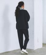 WOOLライクツイル　テーパードパンツ