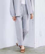 WOOLライクツイル　テーパードパンツ