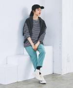 WOOLライクツイル　テーパードパンツ