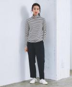 WOOLライクツイル　テーパードパンツ