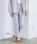 WOOLライクツイル　テーパードパンツ
