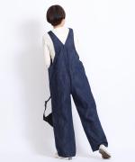 コットンリネンデニム　オーバーオール