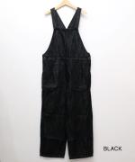 コットンリネンデニム　オーバーオール