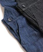 コットンリネンデニム　オーバーオール