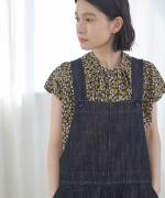 コットンリネンデニム　オーバーオール