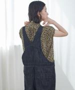 コットンリネンデニム　オーバーオール