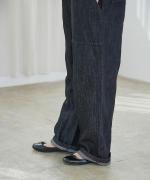 コットンリネンデニム　オーバーオール