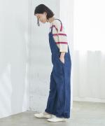 コットンリネンデニム　オーバーオール