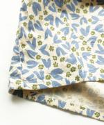 フラワープリント　6分袖ブラウス