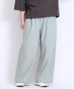 newストレッチツイル　イージーワイドパンツ