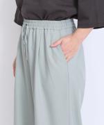 newストレッチツイル　イージーワイドパンツ