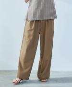 newストレッチツイル　イージーワイドパンツ