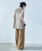 newストレッチツイル　イージーワイドパンツ