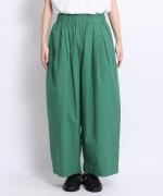 カラーボトム　ランタンワイドパンツ