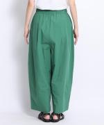 カラーボトム　ランタンワイドパンツ