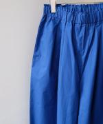 カラーボトム　ランタンワイドパンツ