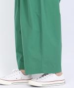 カラーボトム　ランタンワイドパンツ