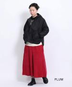 細コールコーデュロイ ポケットスカート