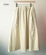 細コールコーデュロイ ポケットスカート