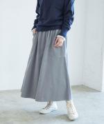 細コールコーデュロイ ポケットスカート