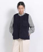 ブランケットフリース　ベスト