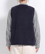 ブランケットフリース　ベスト