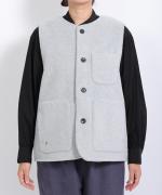 ブランケットフリース　ベスト