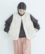 ブランケットフリース　ベスト