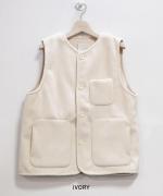 ブランケットフリース　ベスト