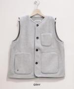 ブランケットフリース　ベスト