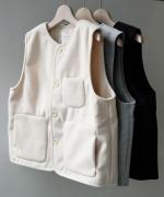 ブランケットフリース　ベスト