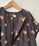 カットジャガード(パンジー)　フレンチブラウス