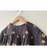 カットジャガード(パンジー)　フレンチブラウス