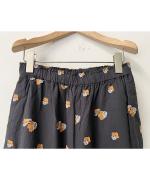 カットジャガード(パンジー)　ストレートワイドパンツ