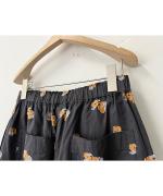 カットジャガード(パンジー)　ストレートワイドパンツ