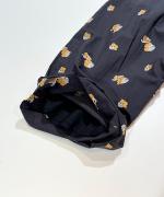 カットジャガード(パンジー)　ストレートワイドパンツ