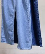 denim　ワイドストレート