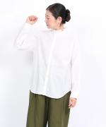 100/2ライトツイストボイル　スタンドフリルブラウス