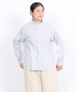 100/2ライトツイストボイル　スタンドフリルブラウス