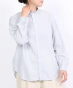 100/2ライトツイストボイル　スタンドフリルブラウス