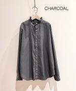 100/2ライトツイストボイル　スタンドフリルブラウス