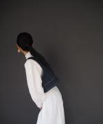 コットンリネンデニム 2wayベスト