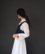 コットンリネンデニム 2wayベスト