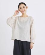 シアージャガード　ドットブラウス