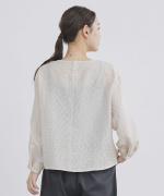 シアージャガード　ドットブラウス