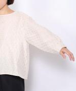 シアージャガード　ドットブラウス