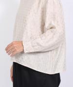 シアージャガード　ドットブラウス