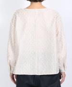 シアージャガード　ドットブラウス